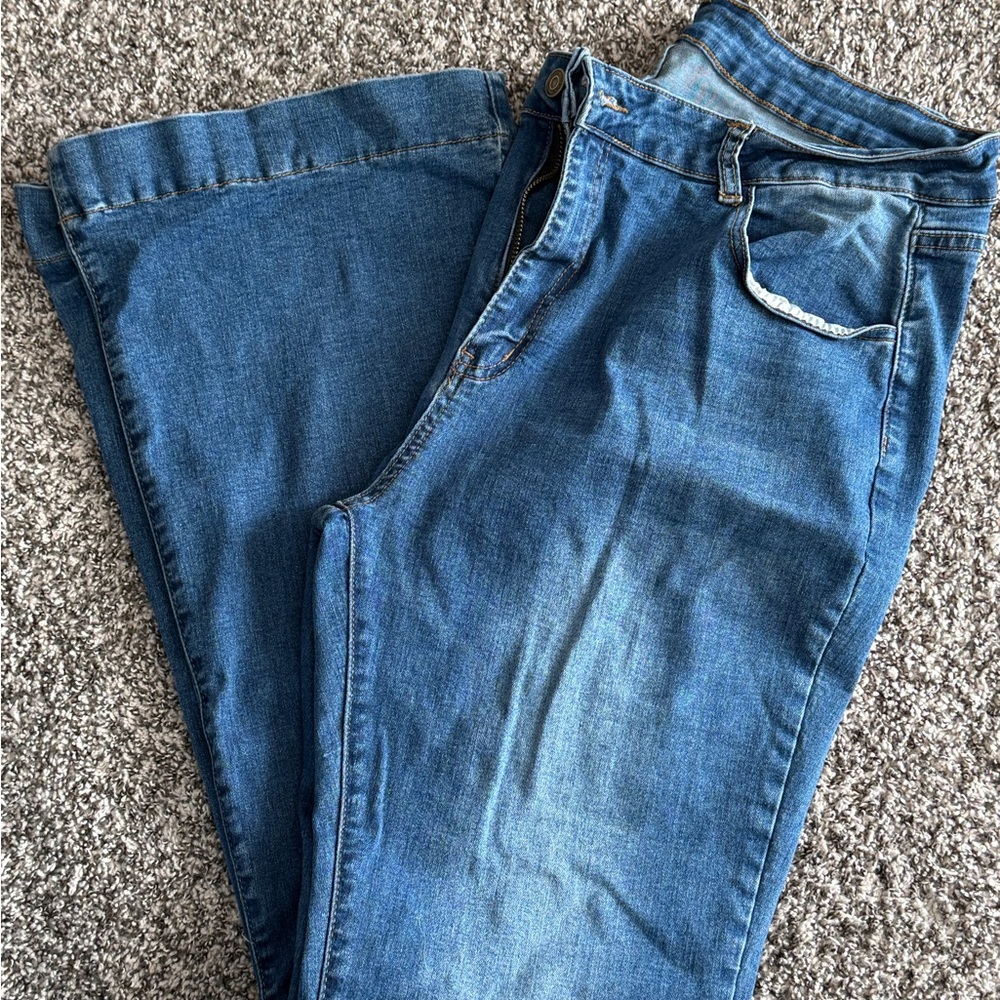 Blue Flare & Wide Leg Jeans